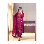 Sequins Thread and Zari Embroidery Kurti Set