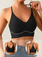 Lace Y Line Back Design Bra