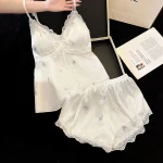 Summer Ice Silk Camisole Shorts - Image 4