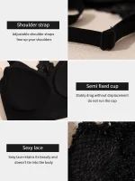 Lace Y Line Back Design Bra - Image 5