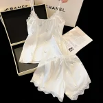 Summer Ice Silk Camisole Shorts - Image 5