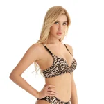 Leopard Print Woman Panty and Bra Sets - Image 3
